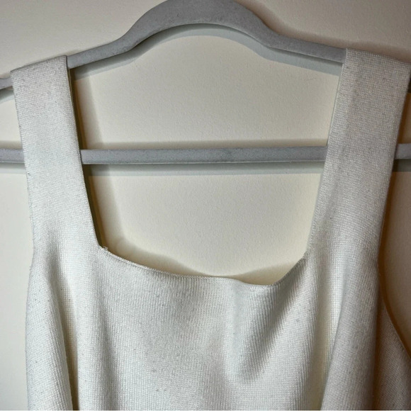 ANTHROPOLOGIE Harlow White Belted Knit Tank Top - Picture 6 of 10